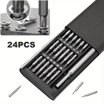 24-in-1 Magnetic Precision Screwdriver Kit | Compact Repair Tool Set
