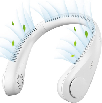 Portable Bladeless Neck Fan | 3 Speed Modes & 360° Airflow