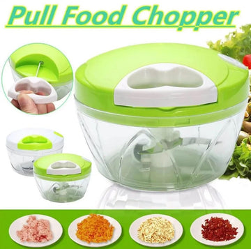 Multifunction Kitchen Food Chopper | Hand-Pull Turbo Cutter & Mincer Grinder