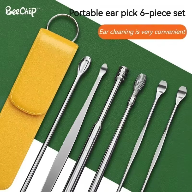 Professional Ear Scoop Set | Ear Wax Removal Kit | 6 Pieces Set