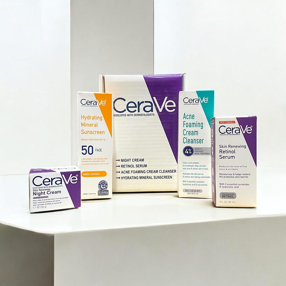 CeraVe 4 In 1 Skincare Bundle | Daily Routine Kit