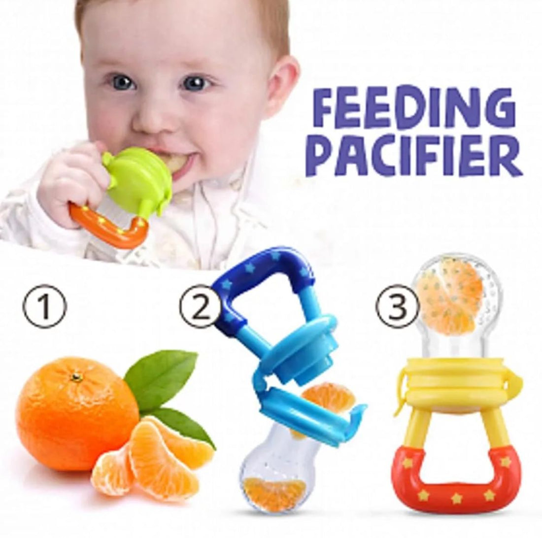 Silicone Baby Fruit Feeder & Teether | Fresh Food Pacifier for 6–12 Months