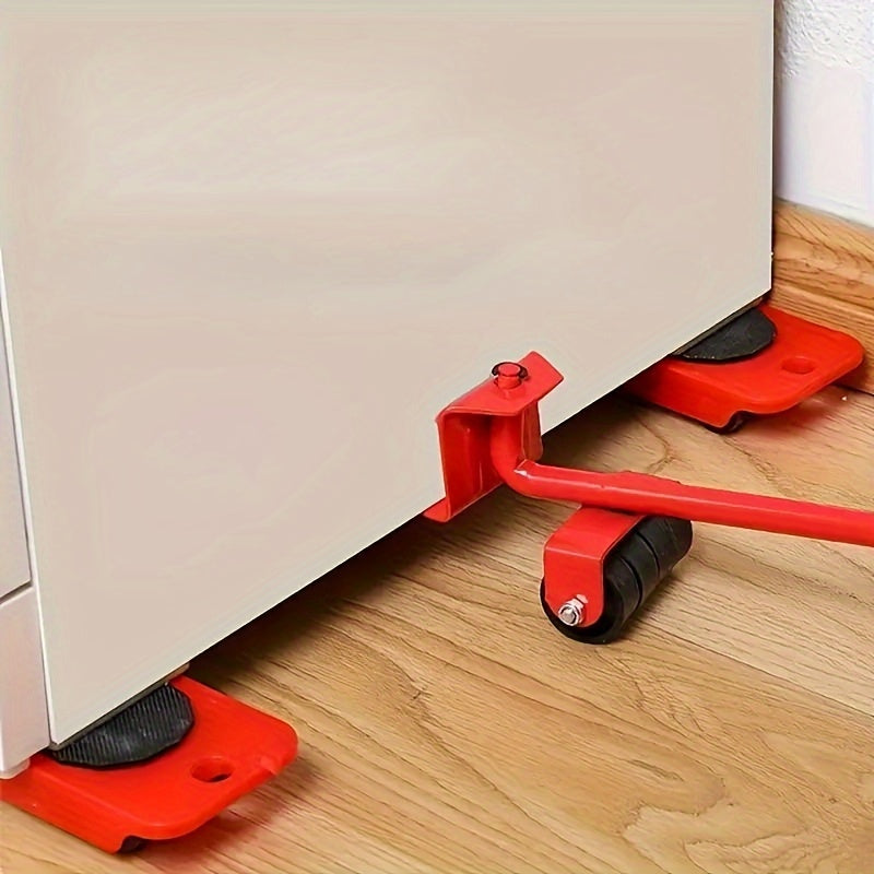 5 In 1 Heavy Furniture Moving Kit | Transport Lifter, Shifter, Slider & Rolling Wheel Corner Mover Set (150kg Capacity)