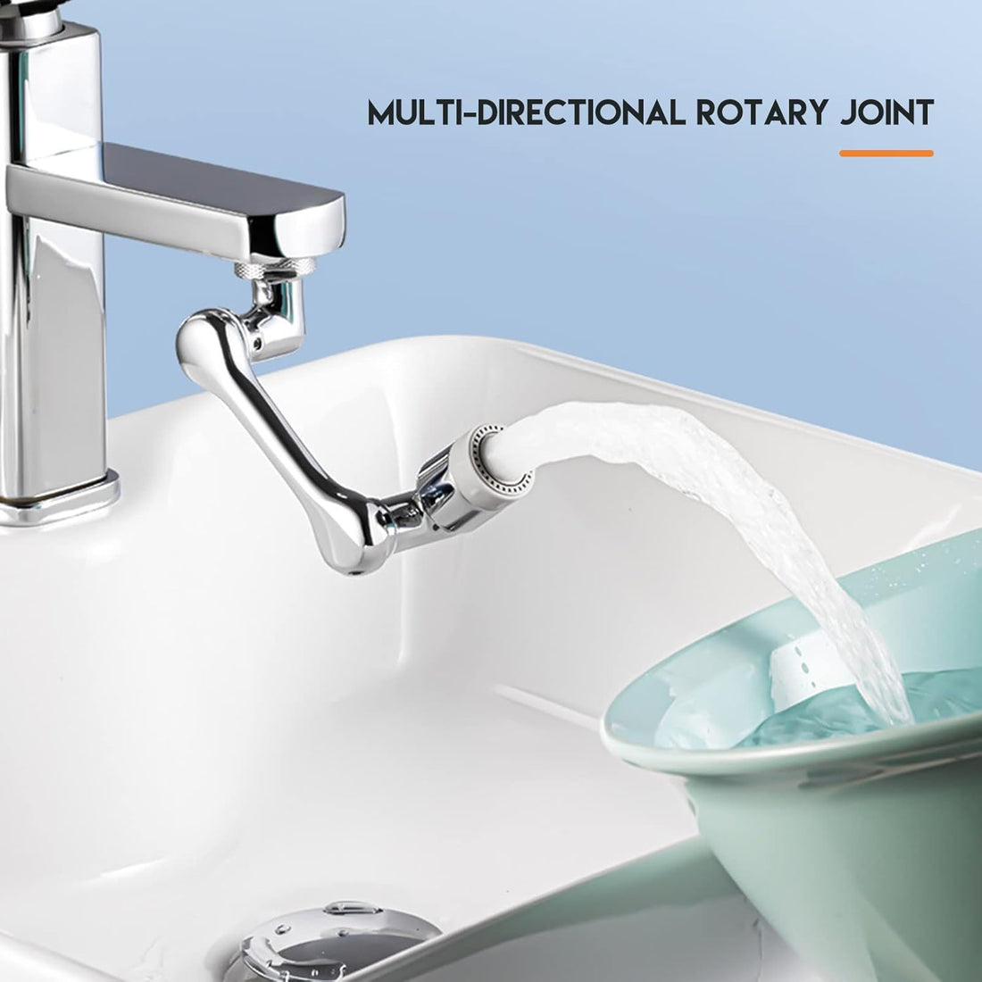 1080° Rotating Faucet Extender | Dual-Mode Splash Filter Aerator for Kitchen & Bathroom