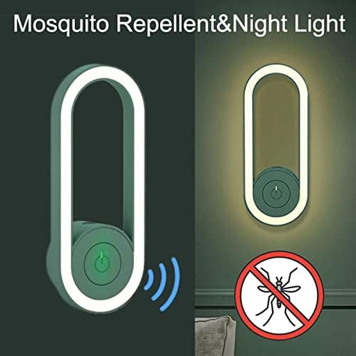 Ultrasonic Mosquito Repeller with LED | Silent Indoor Bug Zapper Plug-In