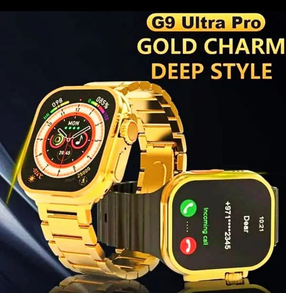 G9 Ultra Pro Smart Watch | 2.03” HD Screen, Bluetooth Call, NFC, Waterproof